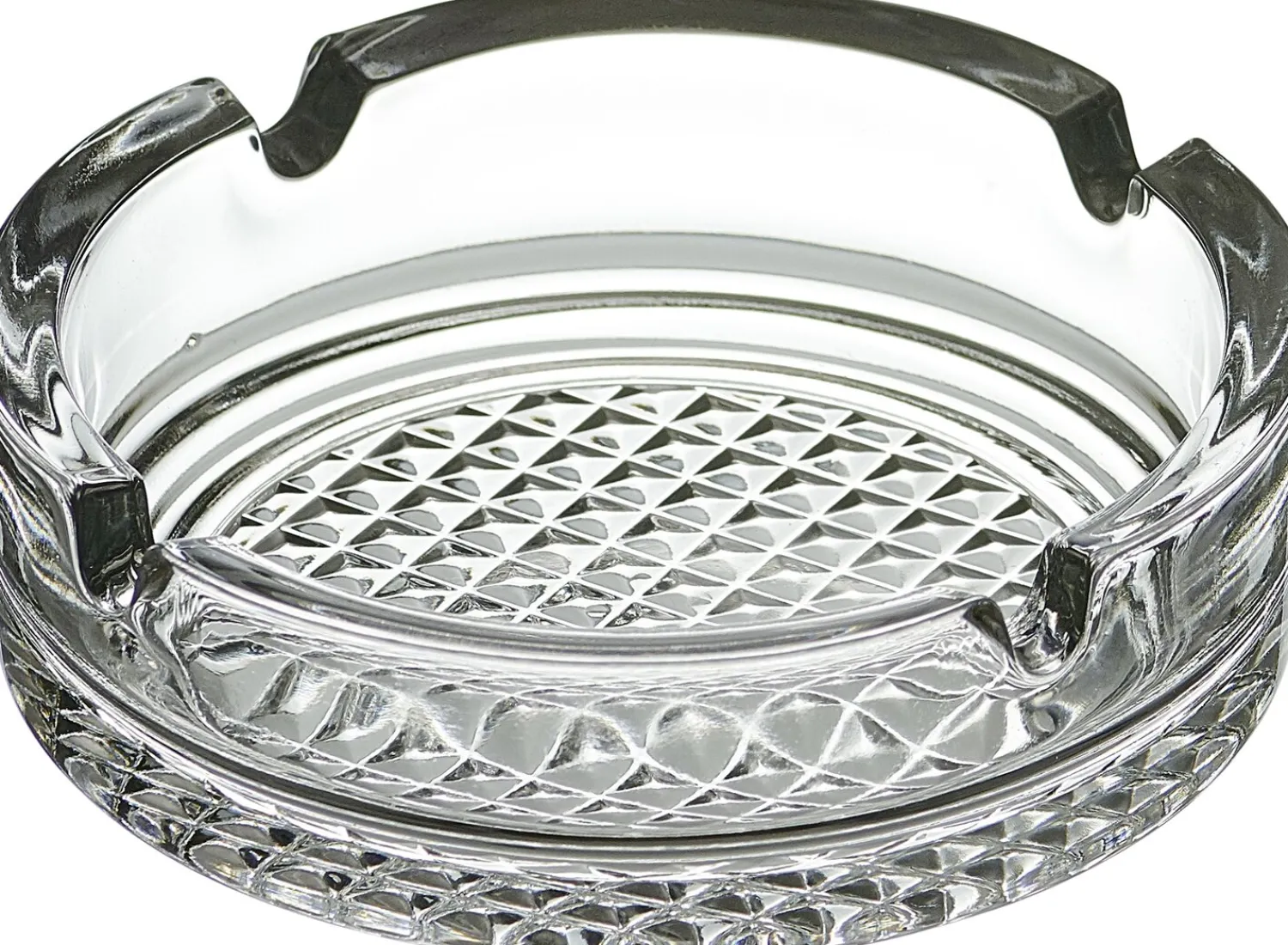 New Aschenbecher Karo | 10 cm | klar Aschenbecher