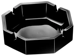 Best Aschenbecher Karo | 10 cm | schwarz Aschenbecher