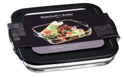 Best Auflaufform Cucina | 32 x 29 x 7 cm | 3,2 Liter | mit Deckel Auflaufform