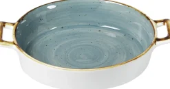 Online Auflaufform Romo | 22 x 16 x 4 cm | 500 ml | petrol | mit Henkel Auflaufform