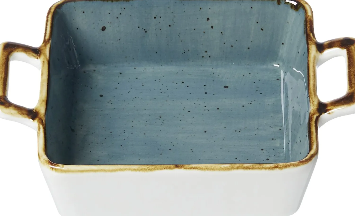 Outlet Auflaufform Romo | 18 x 13,5 x 4 cm | 400 ml | petrol | mit Henkel Auflaufform