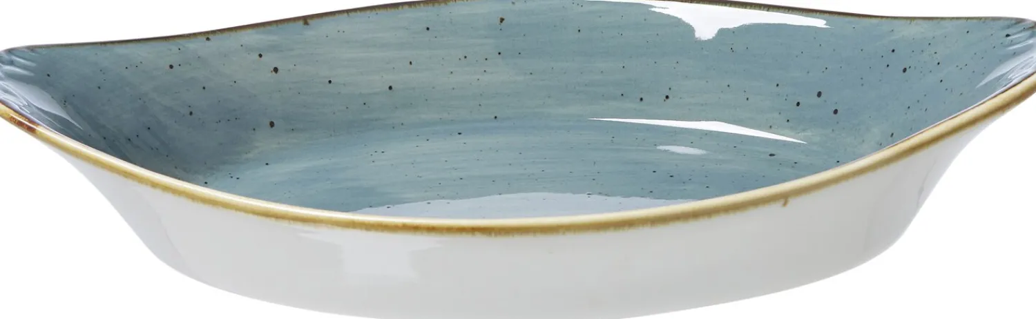Auflaufform Romo | 25,5 x 13,5 x 5 cm | 450 ml | petrol | mit Henkel Auflaufform