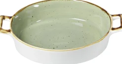 Discount Auflaufform Romo | 22 x 16 x 4 cm | 500 ml | grün | mit Henkel Auflaufform