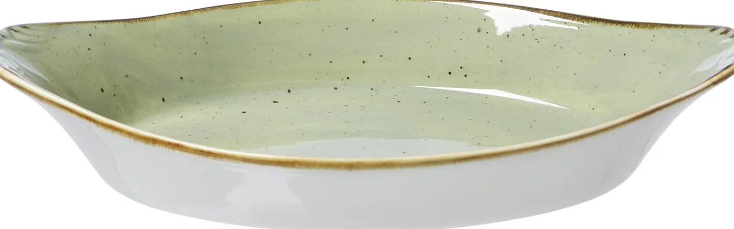 New Auflaufform Romo | 25,5 x 13,5 x 5 cm | 450 ml | grün | mit Henkel Auflaufform