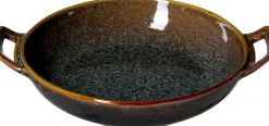 Clearance Auflaufform Troms | 22 x 18 x 4,5 cm | 450 ml | terra | mit Henkel Auflaufform