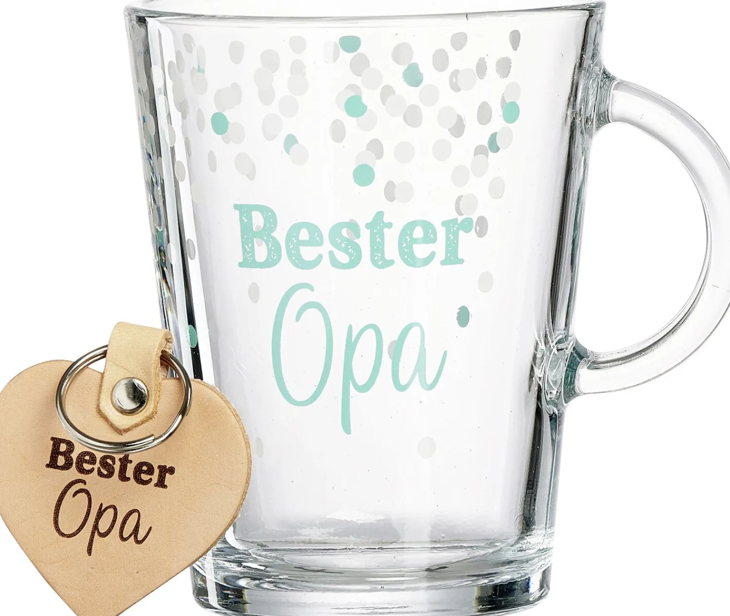 Best Becher Family Bester Opa | 380 ml | mit Schlüsselanhänger Becher
