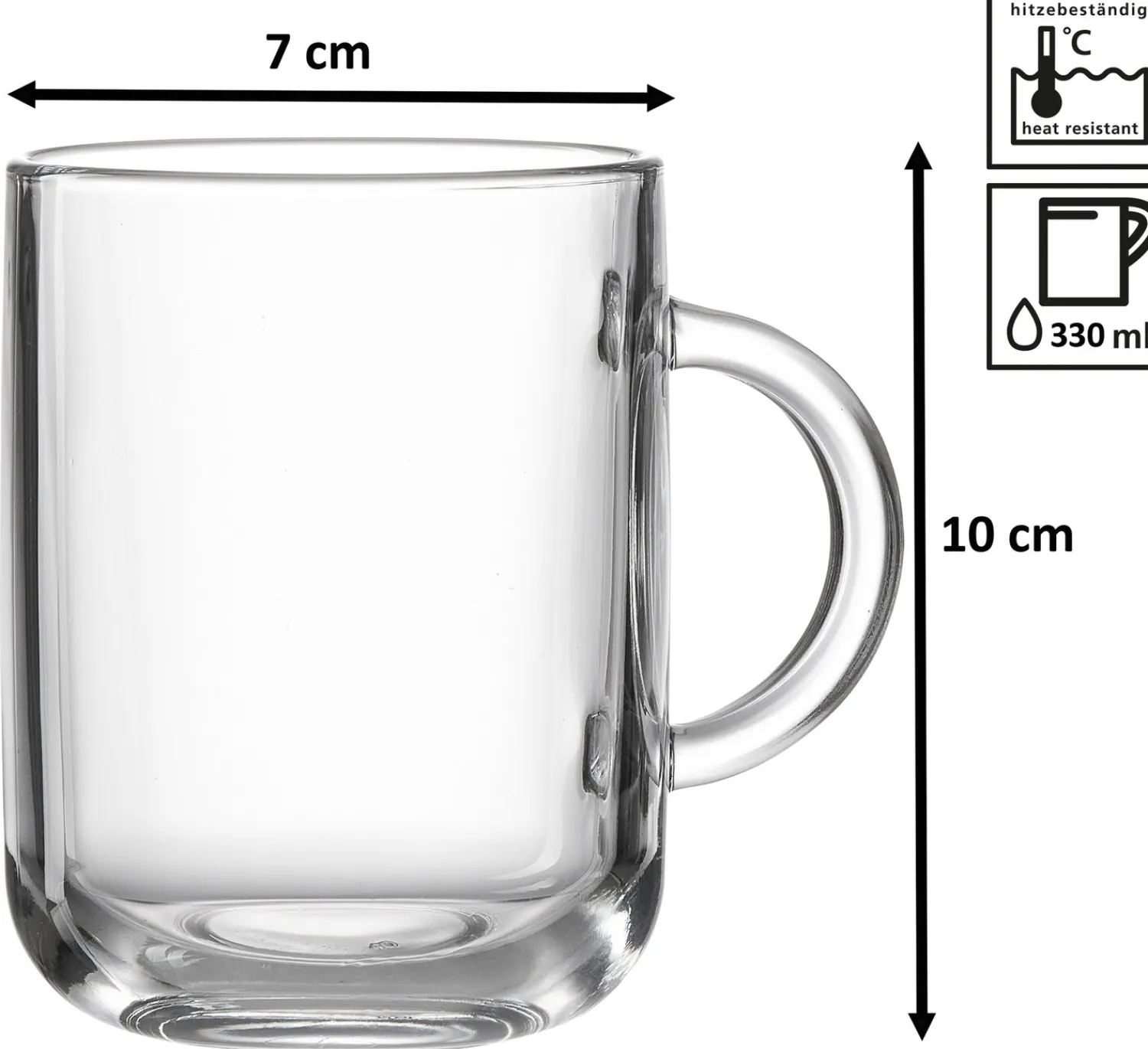 Discount Becher-Set Marco | 6-teilig | 330 ml Gläser-Set