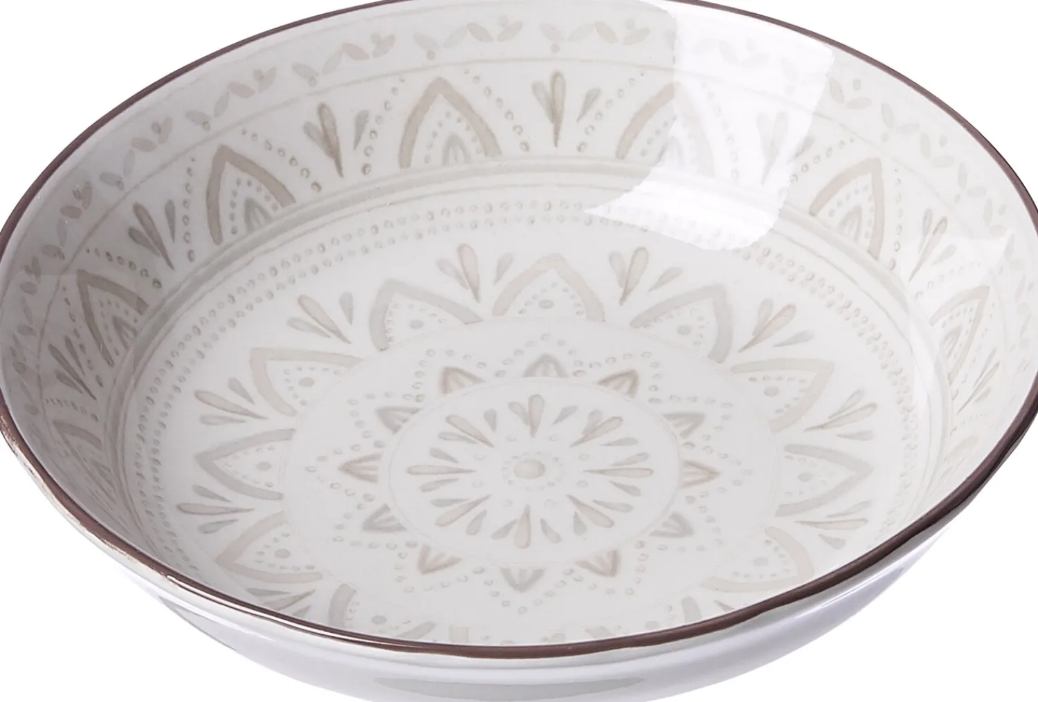 Discount Beilagenschale Valencia Dekor | 14 x 14 x 3 cm | weiss Schale