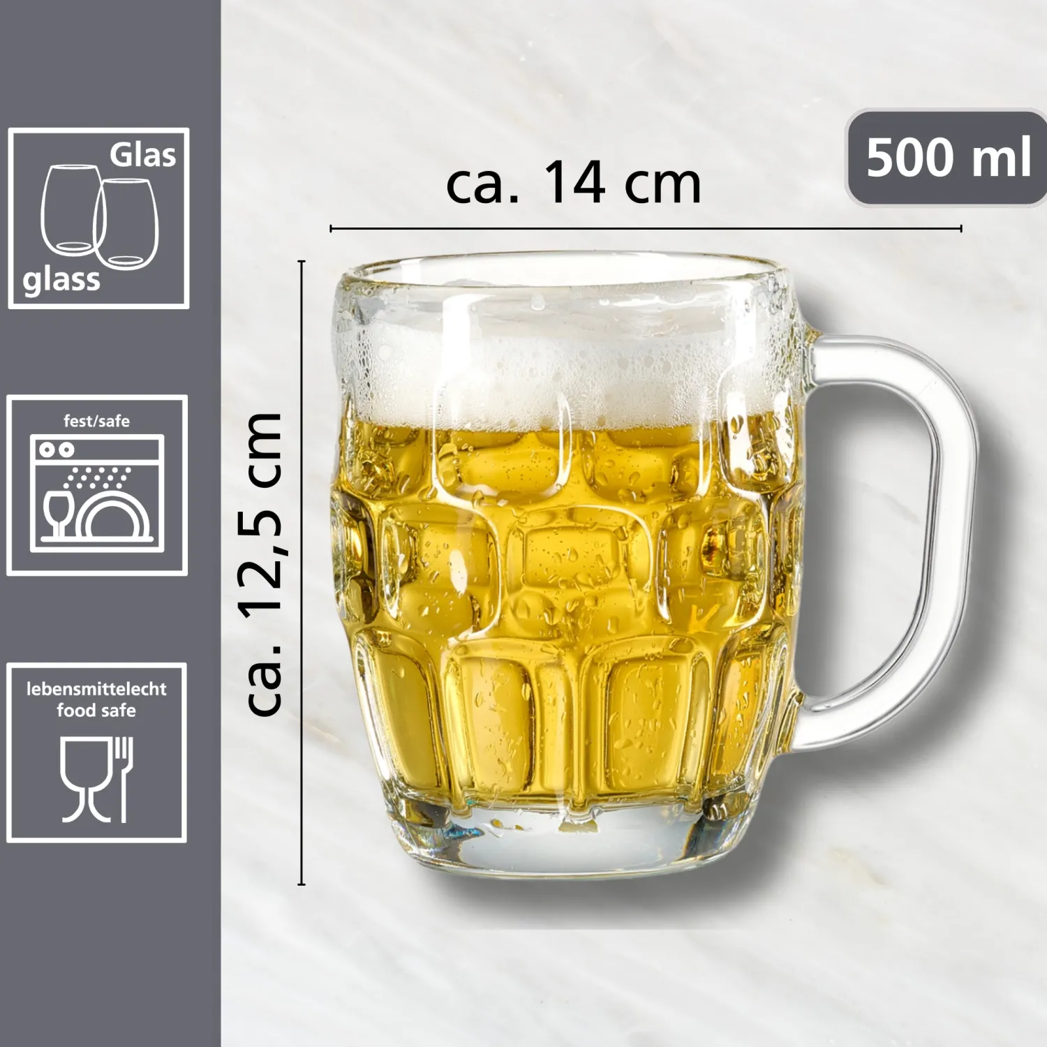 Best Bierkrug Luis | 500 ml Glas