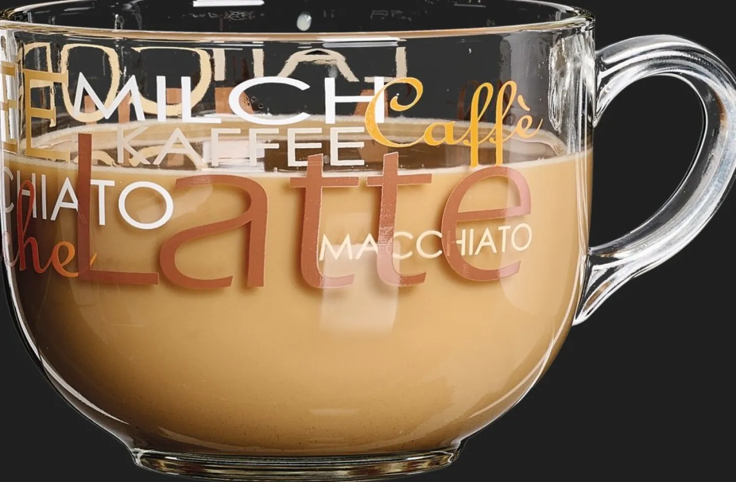 Clearance Cafe au Lait Tassen-Set Milano | 2-teilig | 650 ml | braun Obertasse