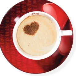 Hot Cappuccino-Set Amore | 4-teilig | 220 ml | rot Set