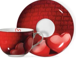 Hot Cappuccino-Set Amore | 4-teilig | 220 ml | rot Set