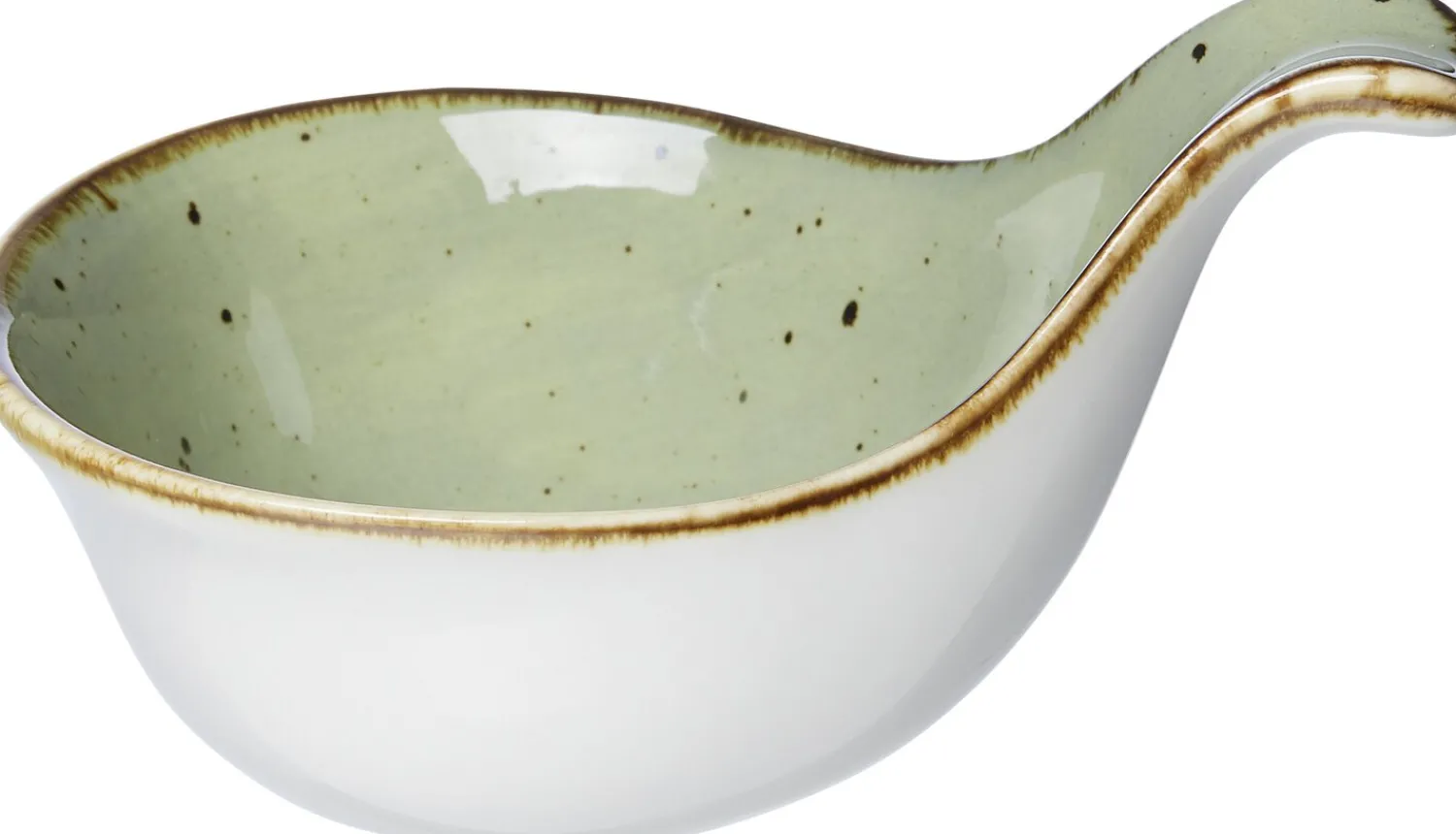 Sale Dipschale Romo | 12 x 8 x 6,5 cm | grün | mit Henkel Schale