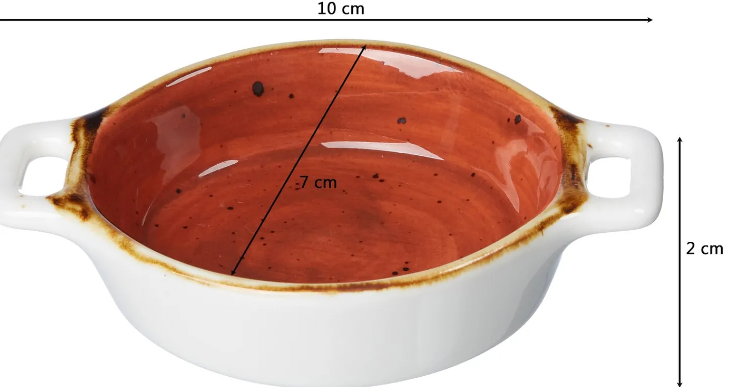 New Dipschale Romo | 10 x 7 x 2 cm | terra | mit Henkel Schale