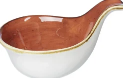 Dipschale Romo | 12 x 8 x 6,5 cm | terra | mit Henkel Schale