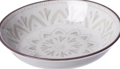 Hot Dipschale Valencia Dekor | 10 x 10 x 2 cm | weiss Schale