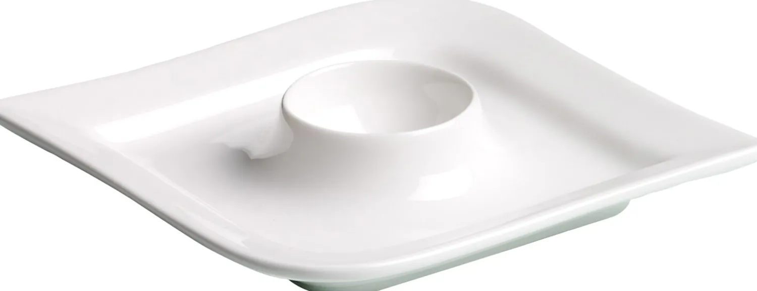 Discount Eierbecher Melodie | 13 x 13 x 2 cm | weiss Eierbecher