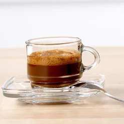 New Espresso-Set Americano | 4-teilig | 80 ml | stapelbar | hitzebeständiges Glas Set