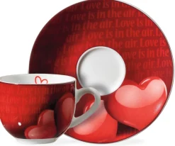 Clearance Espresso-Set Amore | 4-teilig | 90 ml | rot Set