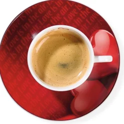 Clearance Espresso-Set Amore | 4-teilig | 90 ml | rot Set