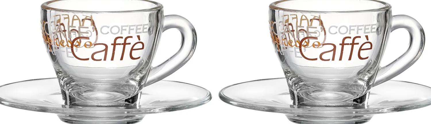 Clearance Espresso-Set Milano | 4-teilig | 95 ml | braun Set