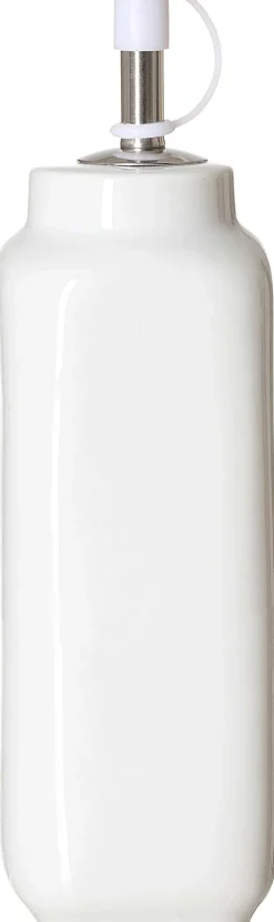 Best Essig + Ölflasche Bianco | 5,5 x 5,5 x 9,5 cm | weiss Flasche