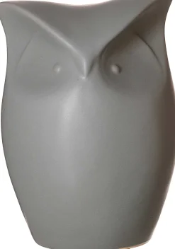 Best Figur Tiere Eule | 12,5 x 11,5 x 11,5 cm | grau Dekofigur