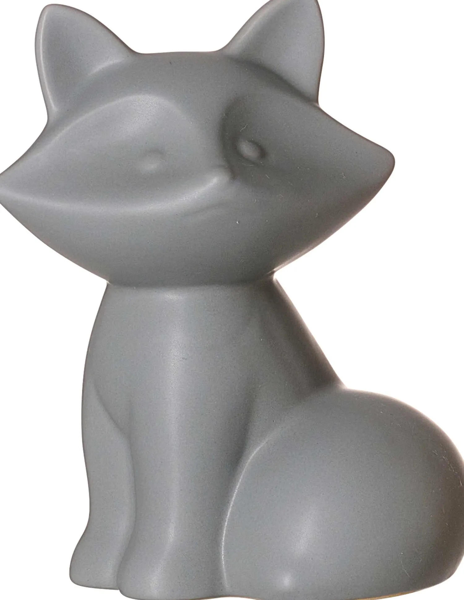 Discount Figur Tiere Fuchs | 10 x 7,5 x 12,5 cm | grau | sitzend Dekofigur