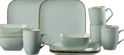 Discount Frühstücksservice Casa | 12-teilig | blau Set