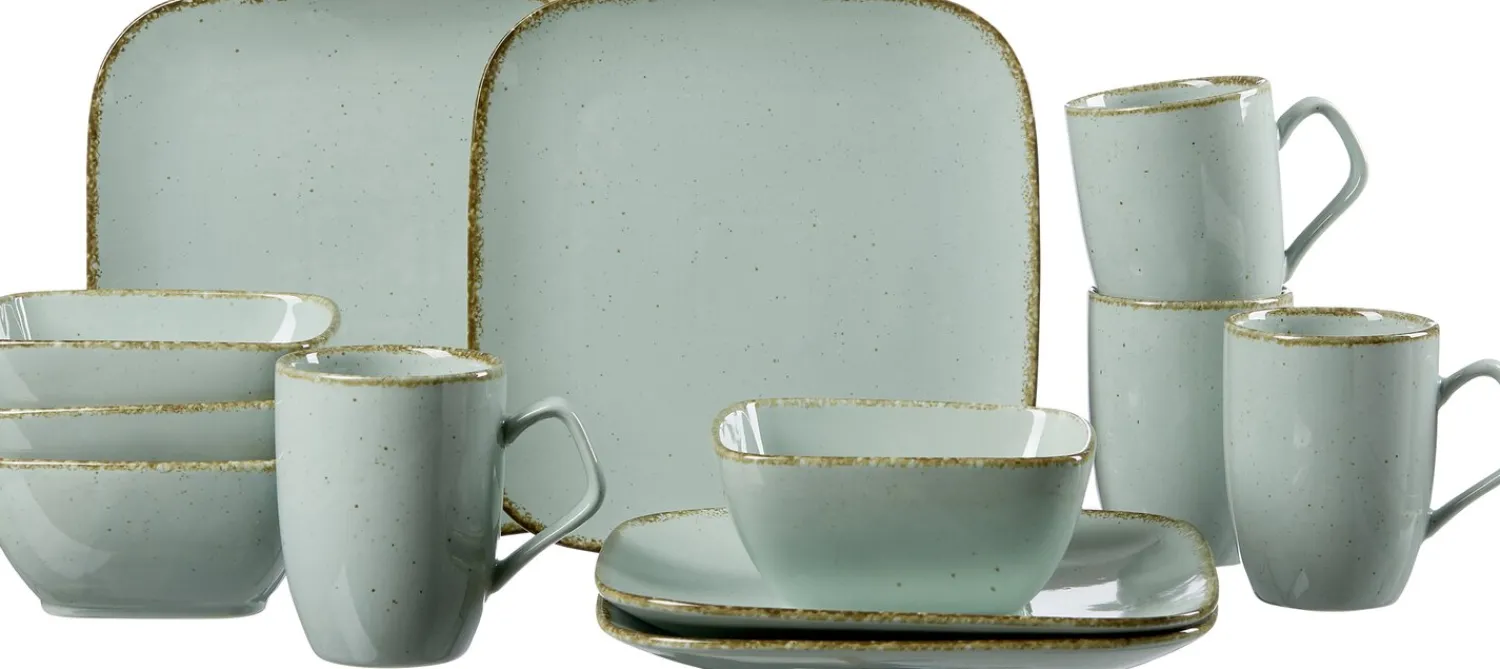 Discount Frühstücksservice Casa | 12-teilig | blau Set