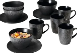 New Frühstücksservice Kitwe | 12-teilig | schwarz Set