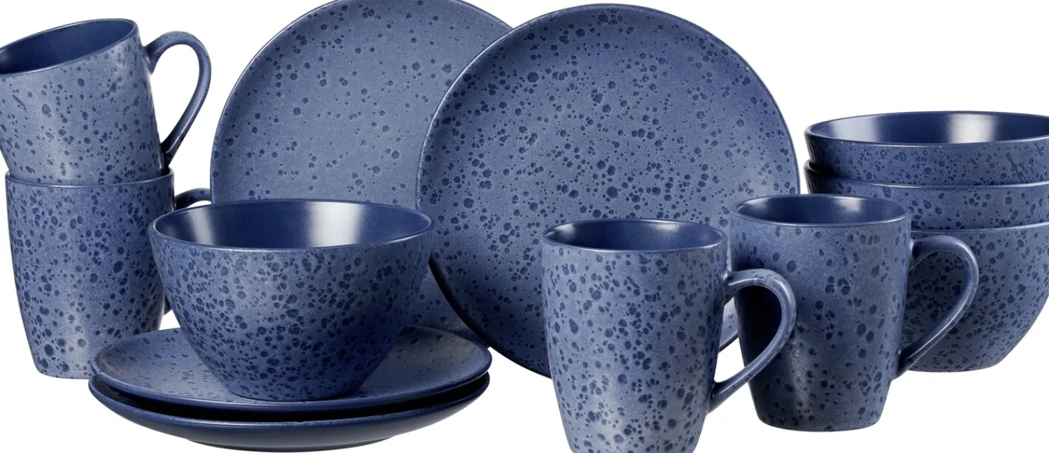 Discount Frühstücksservice Kitwe | 12-teilig | blau Set