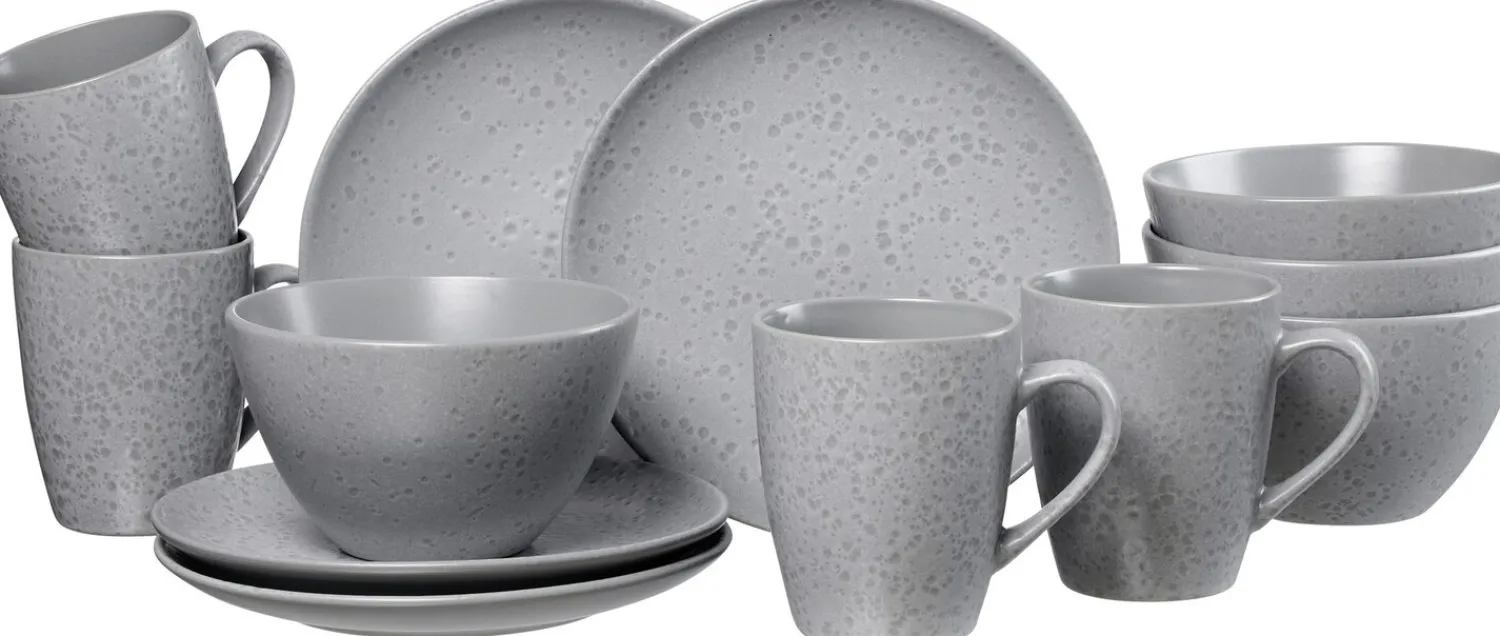 Online Frühstücksservice Kitwe | 16-teilig | grau Set
