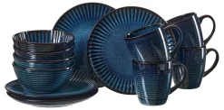 Frühstücksservice Milla | 12-teilig | blau Set