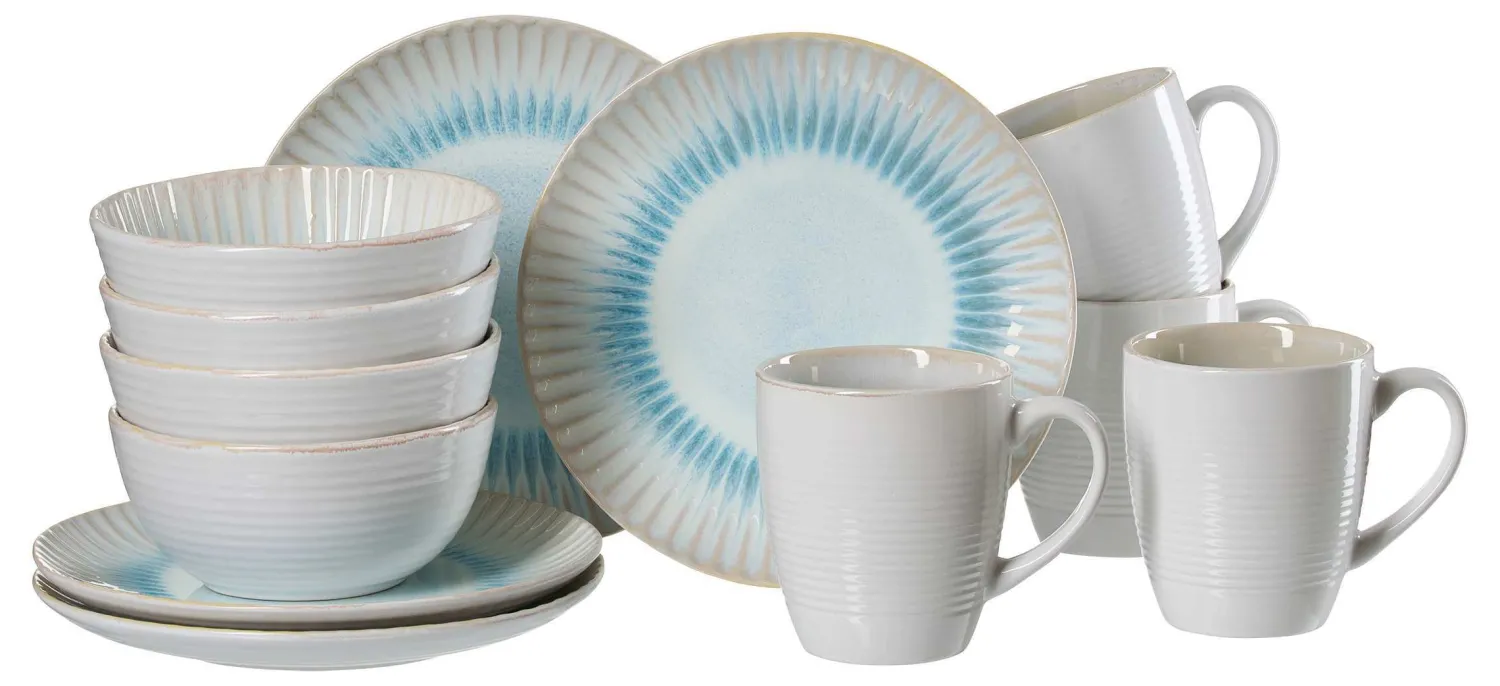 New Frühstücksservice Mira | 12-teilig | blau Service