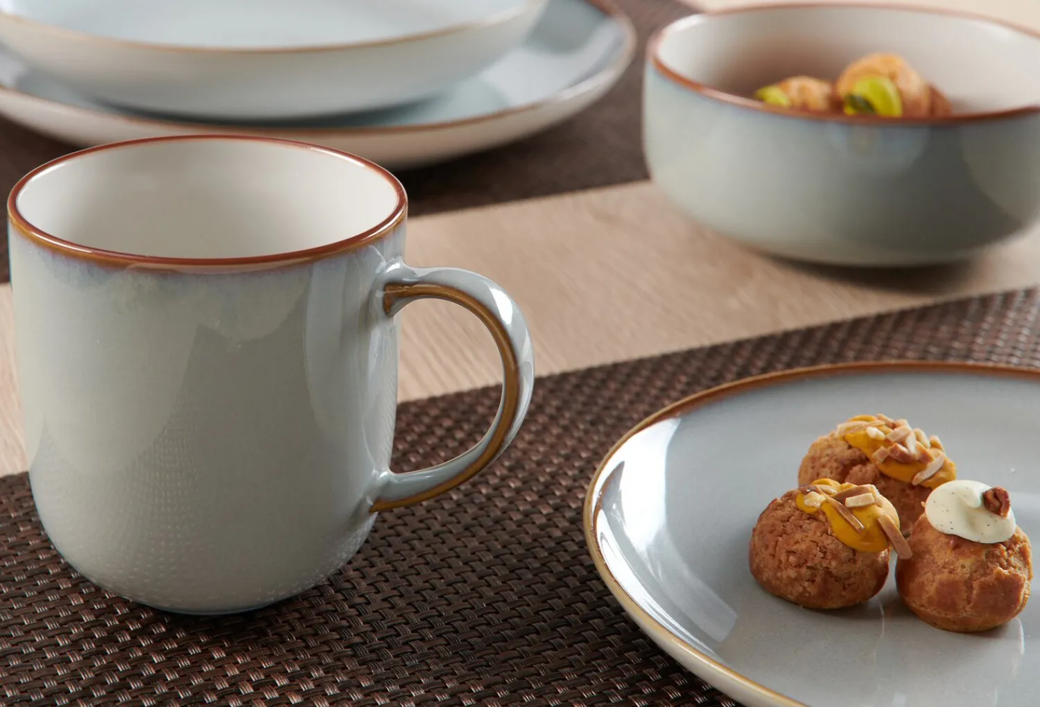 Sale Frühstücksservice Portofino | 12-teilig | grau Set