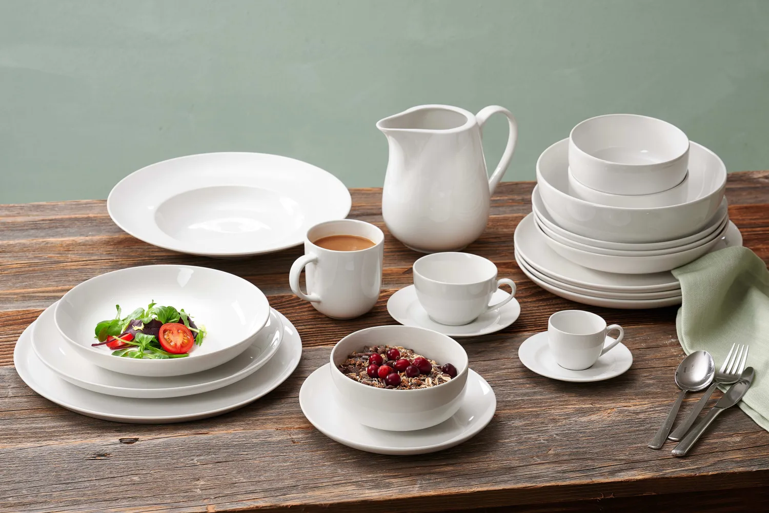 Outlet Frühstücksservice Volos | 12-teilig | weiss Set