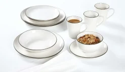 Discount Frühstücksteller Adela | 20,5 cm | grau Teller