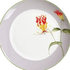 Clearance Frühstücksteller Flora Blüte Gris | 20,5 cm | grau Teller