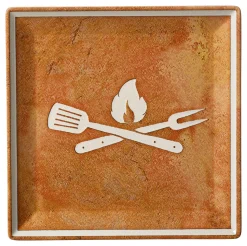 Online Frühstücksteller Rusty | 21 x 21 cm | braun Teller