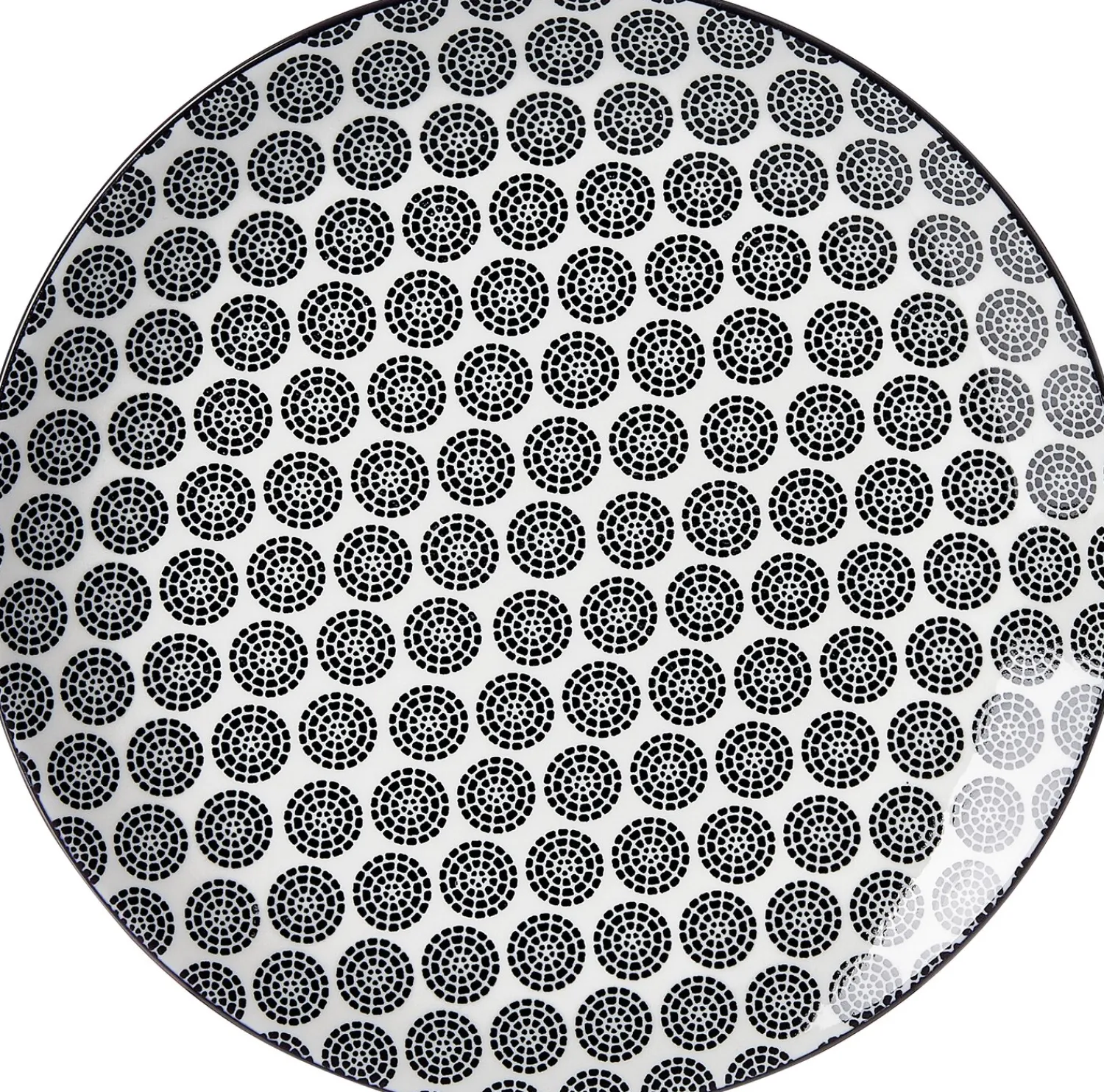 Clearance Frühstücksteller Takeo Circles | 21,5 cm | schwarz Teller