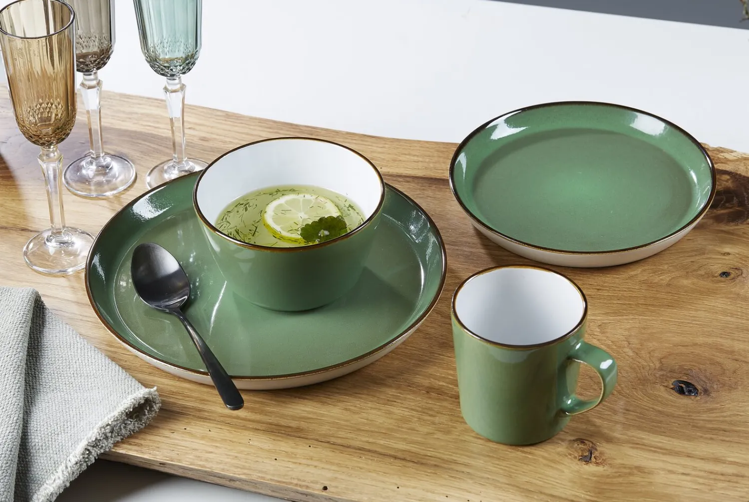 Sale Frühstücksteller Visby | 20,5 cm | grün Teller