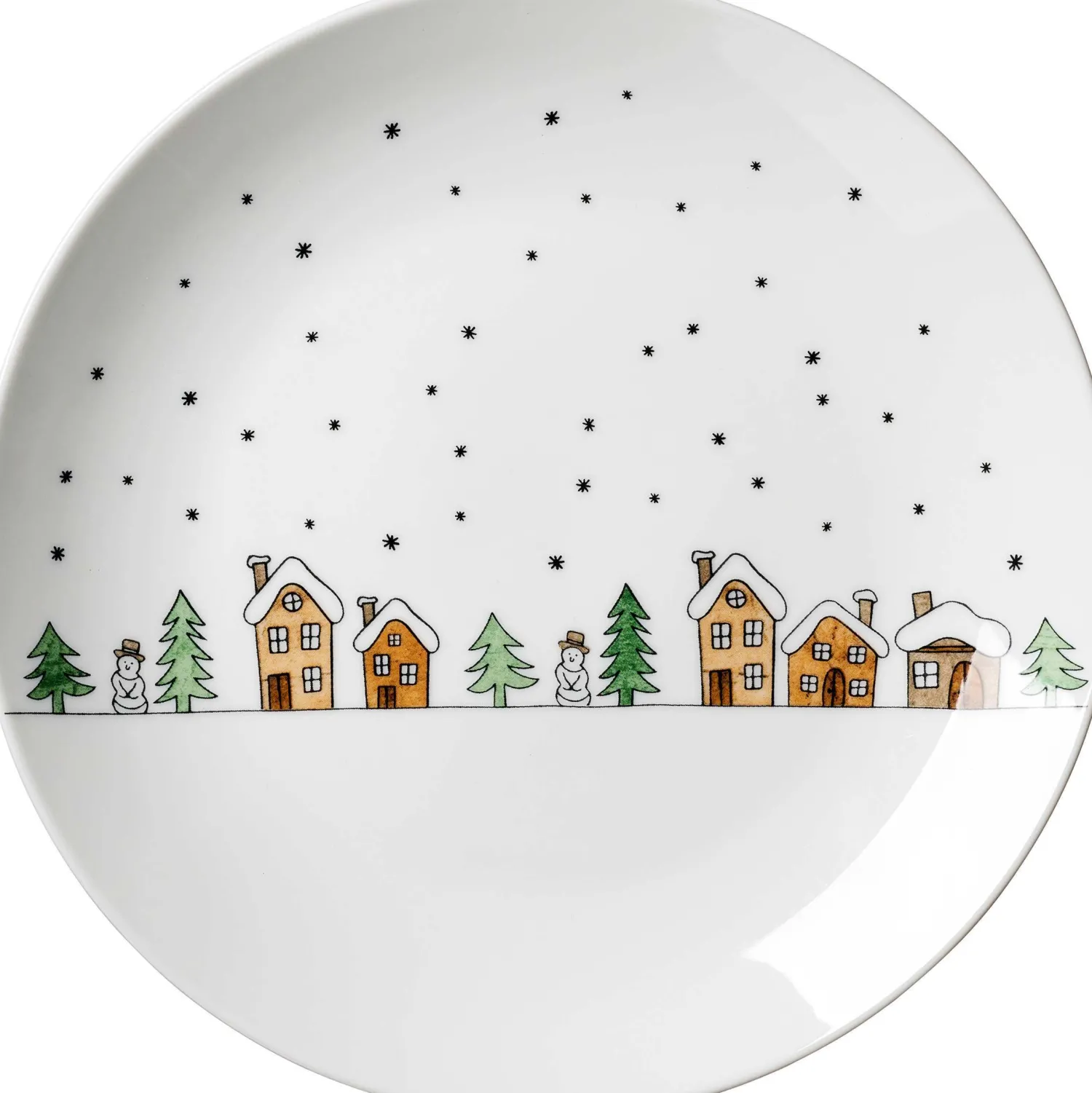 Best Frühstücksteller Winterdorf | 21 cm Teller