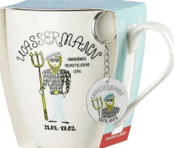 Clearance Kaffeebecher Astro Wassermann | 650 ml | mit Schlüsselanhänger Becher