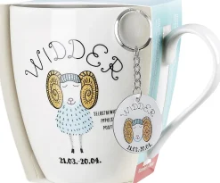 Kaffeebecher Astro Widder | 650 ml | mit Schlüsselanhänger Becher