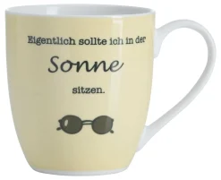 Outlet Kaffeebecher Auszeit Sonne | 500 ml Becher