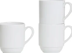 Kaffeebecher Basic | 300 ml | weiss | stapelbar Becher