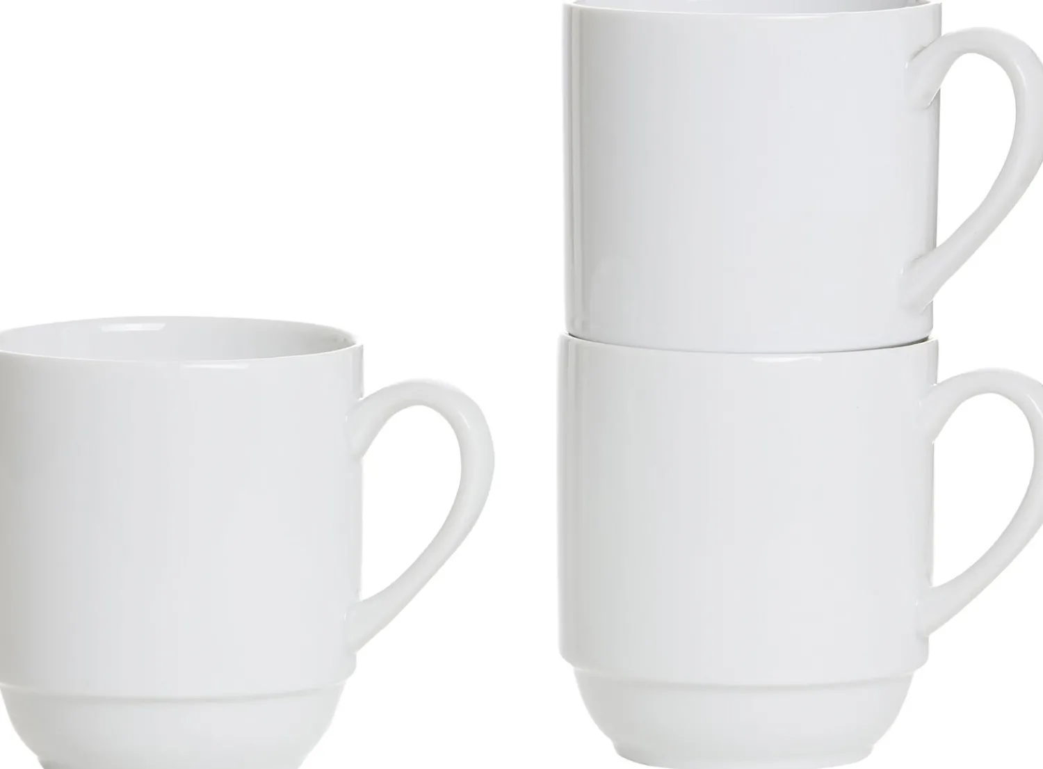 Kaffeebecher Basic | 300 ml | weiss | stapelbar Becher
