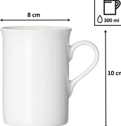 Hot Kaffeebecher Bianco | 300 ml | weiss Becher