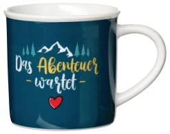 Sale Kaffeebecher Camping Abenteuer | 360 ml | blau Becher